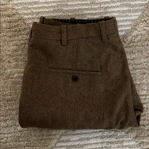 Rust Herringbone Tweed Vest and Pants - Picture 12 of 12